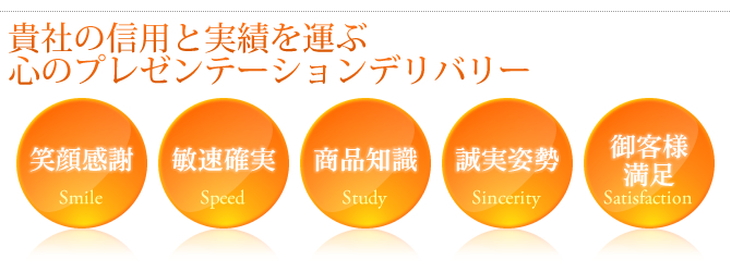 貴社の信用と実績を運ぶ心のプレゼンテーションデリバリー